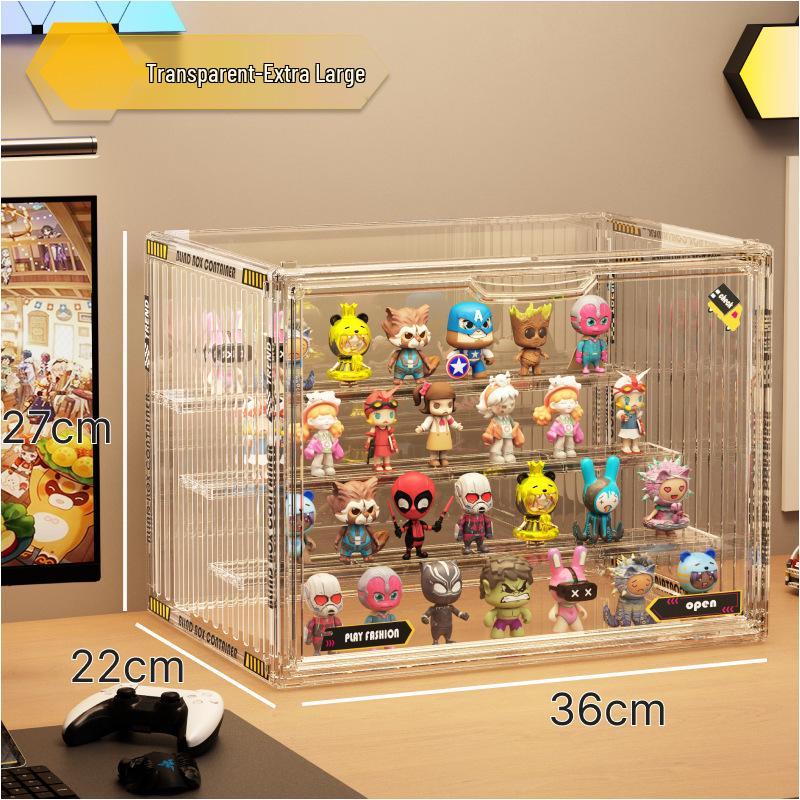 Tiered Acrylic Dustproof Display Case for Pop Mart & LEGO Figures