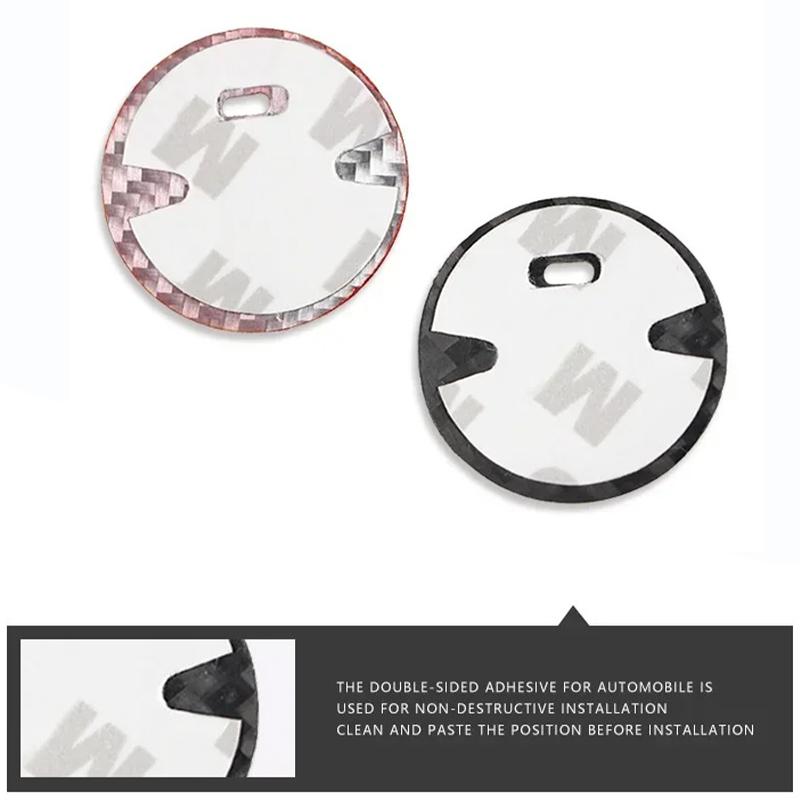 Car Carbon Fiber Sticker for One-button Start of Subaru WRX Forester Outback Car Ignition Switch  Interior Accessories