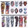 8 Fogli Tatuaggi Temporanei Full Sleeve Impermeabili 8 Fogli Tatuaggi Finti Mezza Manica Spalla per Donne Uomini
