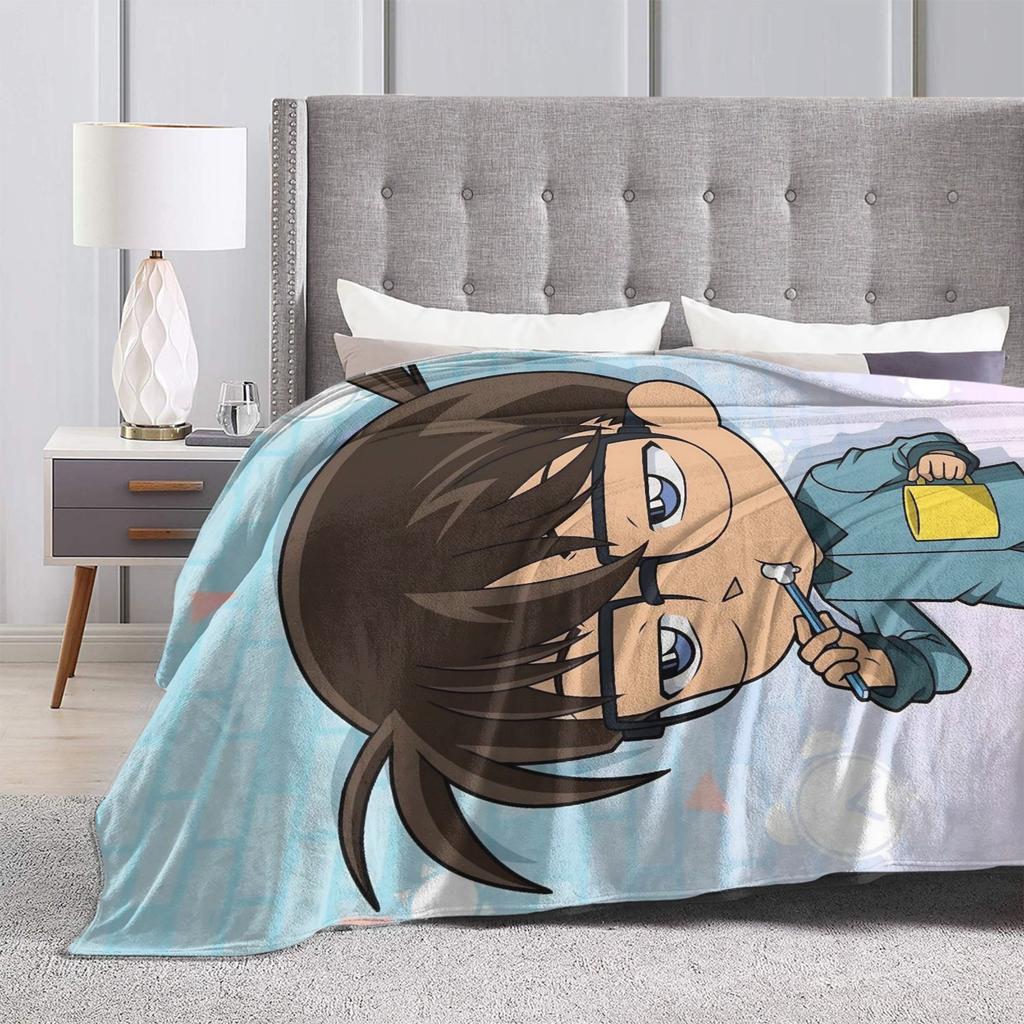 Detective Conan Blankets Fleece Spring/Autumn Breathable Warm Throw Blankets for Bed Office Bedding Throws