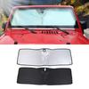 Front Window Windshield SunShade Heat Shield Visor for Jeep Wrangler TJ JK JL JT