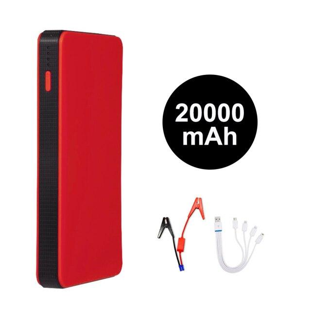 

12v 400a Automatic Emergency Booster Starting Device New 20000mah Car Battery Go Starter Power Bank with Flashlight for 2.0l Gasoline one set красный