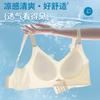 Summer Ultra-thin Breathable Jelly Sports Soft Support No Steel Ring Gathering Comfortable Semi-fixed Cup Seamless Bra