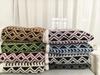 New Double-Layer Leaf Jacquard Lambswool Throw Blanket