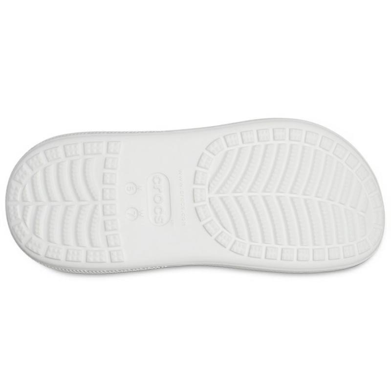 Crocs Crush Clog EVA Puff Shoes Sandals 5.2cm Unisex White
