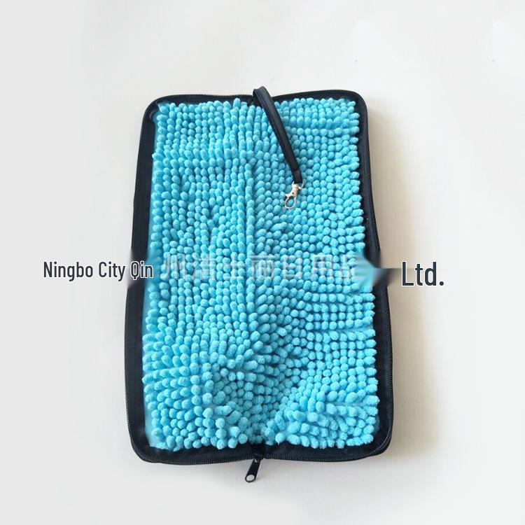 Waterproof Double-Sided Chenille Umbrella Cover - Absorbent, Portable, and Customizable Umbrella Storage Bag.