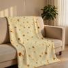 VintageSpeckleTexture Throw Short Plush Throw Blanket Soft Skin-Friendly Multi-Scene Home Office