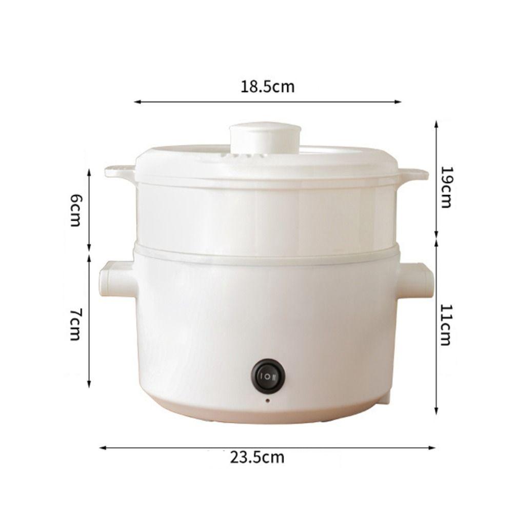 Non Stick Electric Cooker with Steamer Soup Stew Pot Electric Hot Pot  Student Dormitory