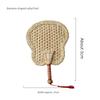 Papyrus Hand-Knitted Fan Summer National Style Chinese Fan Hand-Knitted Handheld Fan For Home Palm-Leaf Fan Old-Fashioned Fan