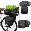 Mountain Bike Rear Rack Hard Shell Bag, 10L Pannier for Cycling