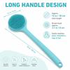 CAVERNSHOP Silicone Body Scrubber, Long Handle Back Scrubber for Shower, Silicone Body Brush Shower Scrubber for Body, Shower Srush Back Brush Bod