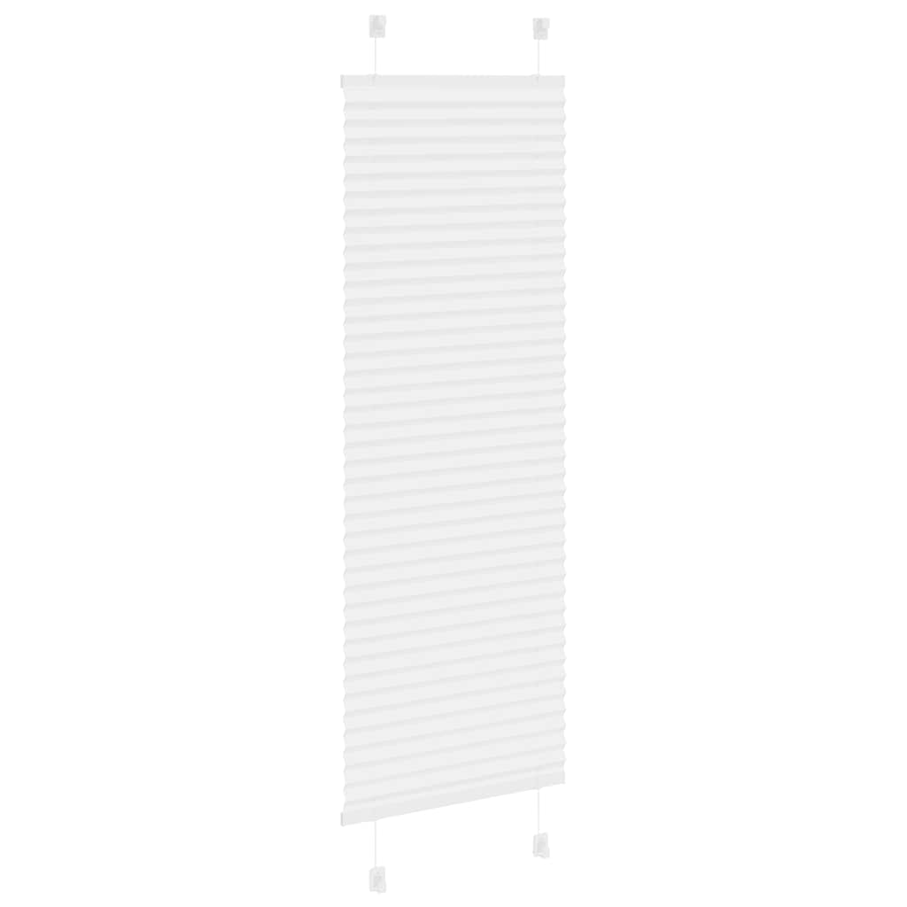 Roleta Plisowana Biała 45X100 Cm Szerokość Tkaniny 44,4Cm