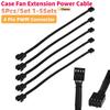 4 Pin PWM Connector Case Fan Extension Power Cable 26CM PWM Fan Cable for Compure CPU Cooling System for Computer Case Fan