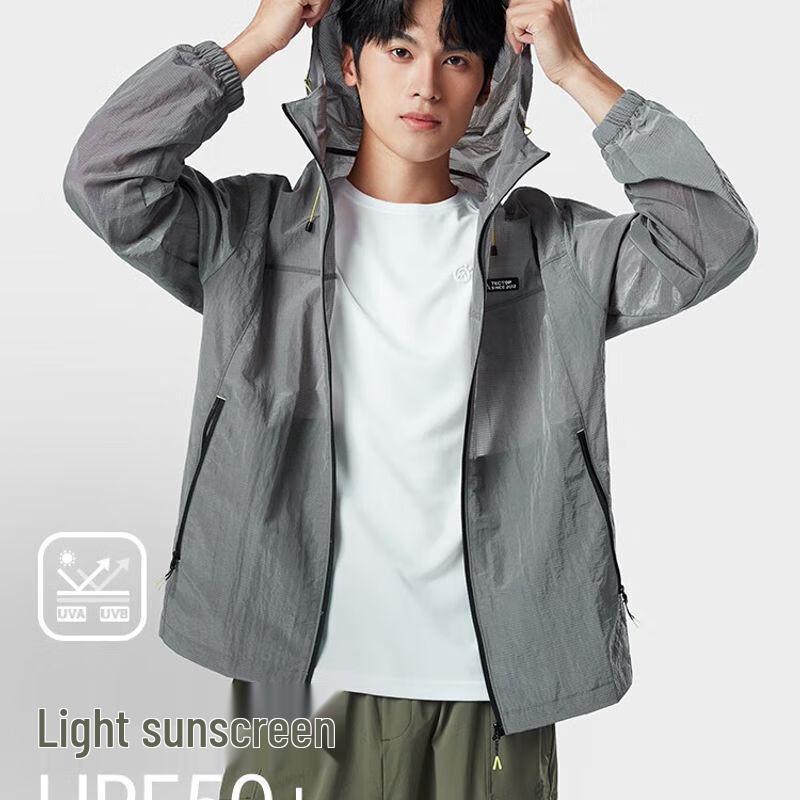 TECTOP Men s Solid Color Nylon T-Shirt L