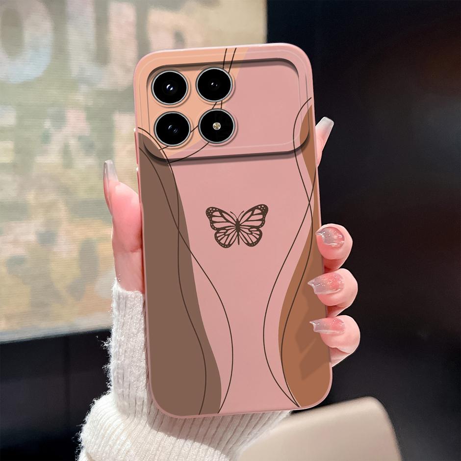 Pretty Butterfly Phone Cases For Xiaomi Poco F8 Pro Ultra Silicone Full Protective Bumper For PocoF8Pro Fundas PocoF8Ultra Cover