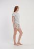Women's Pajama Shorts Short Sleeve Vienetta Cotton L Loose Nice For Summer