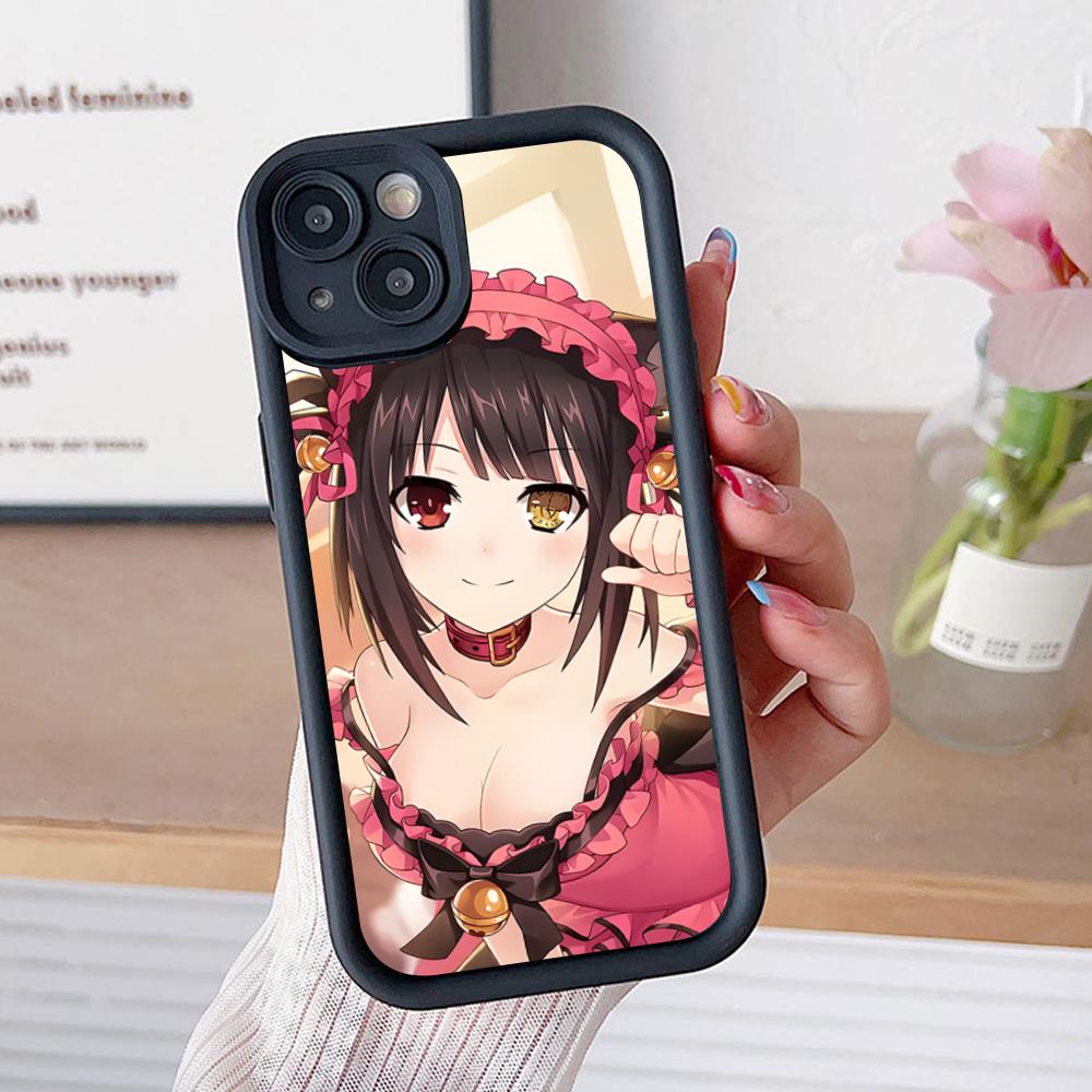 Date a Live Kurumi Tokisaki Thicken TPU Mobile Phone Case for iPhone 17 16 15 14 13 12 11 Air Pro Max Plus Colorful Cover