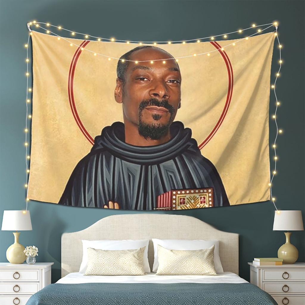 Snoop Dogg wird zum Jesus Wandteppich Ästhetische Heimdekoration Wandteppiche für Wohnzimmer Schlafzimmer