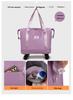 Women's Large-Capacity Rolling Backpack: Foldable, Portable Travel Bag with Universal Wheels