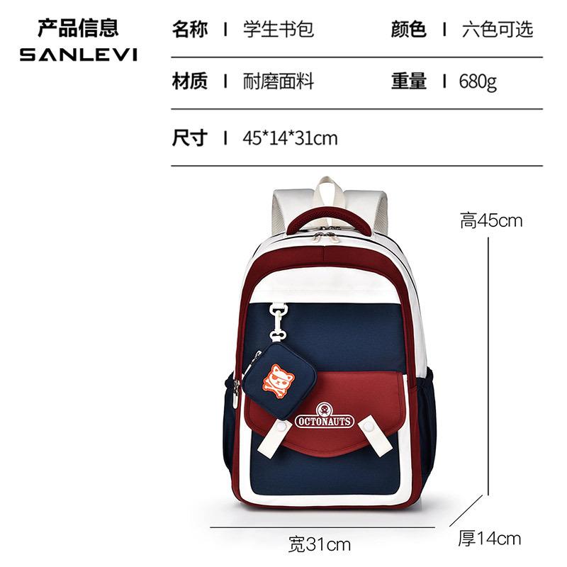 Schoolbag is a schoolbag suitable for junior high school students. Women's 1011 new high-value backpack for high school students. Campus backpack