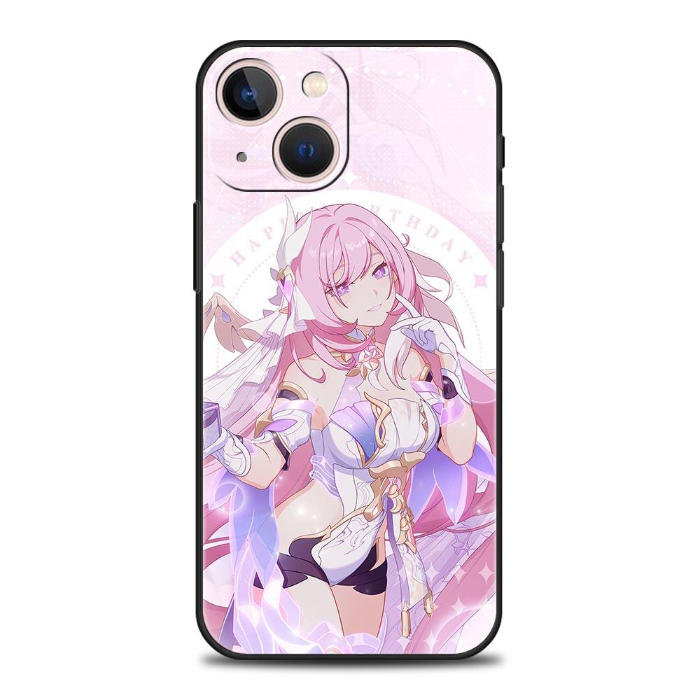 Honkai Impact 3rd Game Luxury Phone Case For iPhone 13 15 14 12 11 Pro MAX XR X SE XS 7 8 Plus Silicone Black Protection Cover