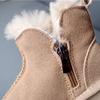 Neue Winter Kinder Schneestiefel Echtes Leder Mädchen Stiefel Warmes Plüsch Jungen Schuhe Mode Kinderstiefel Baby Kleinkind Schuhe