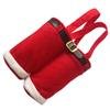 Christmas Santa Pants Gift Bag Large Handbag Candy Wine Bag Trousers Wedding Candy Bag for Wedding Holiday New Year Gift