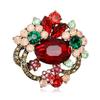 Elegant Crystal Flower Brooch for Women's Suit & Sweater