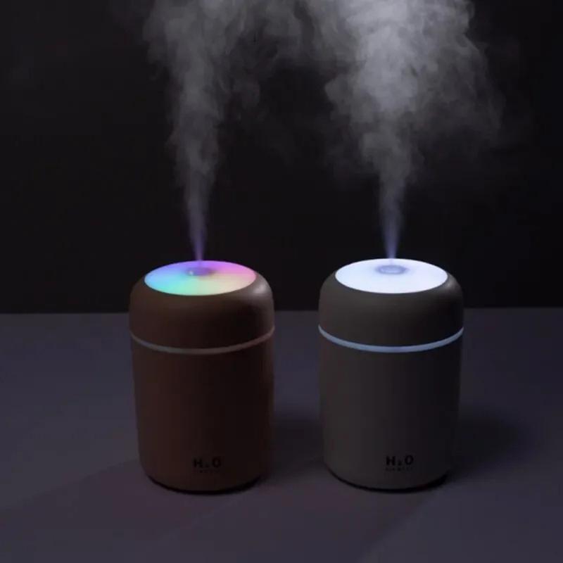 Portable USB Ultrasonic Aroma Diffuser, Colorful Cup Humidifier, Cool Mist Maker Air Purifier for Home & Car