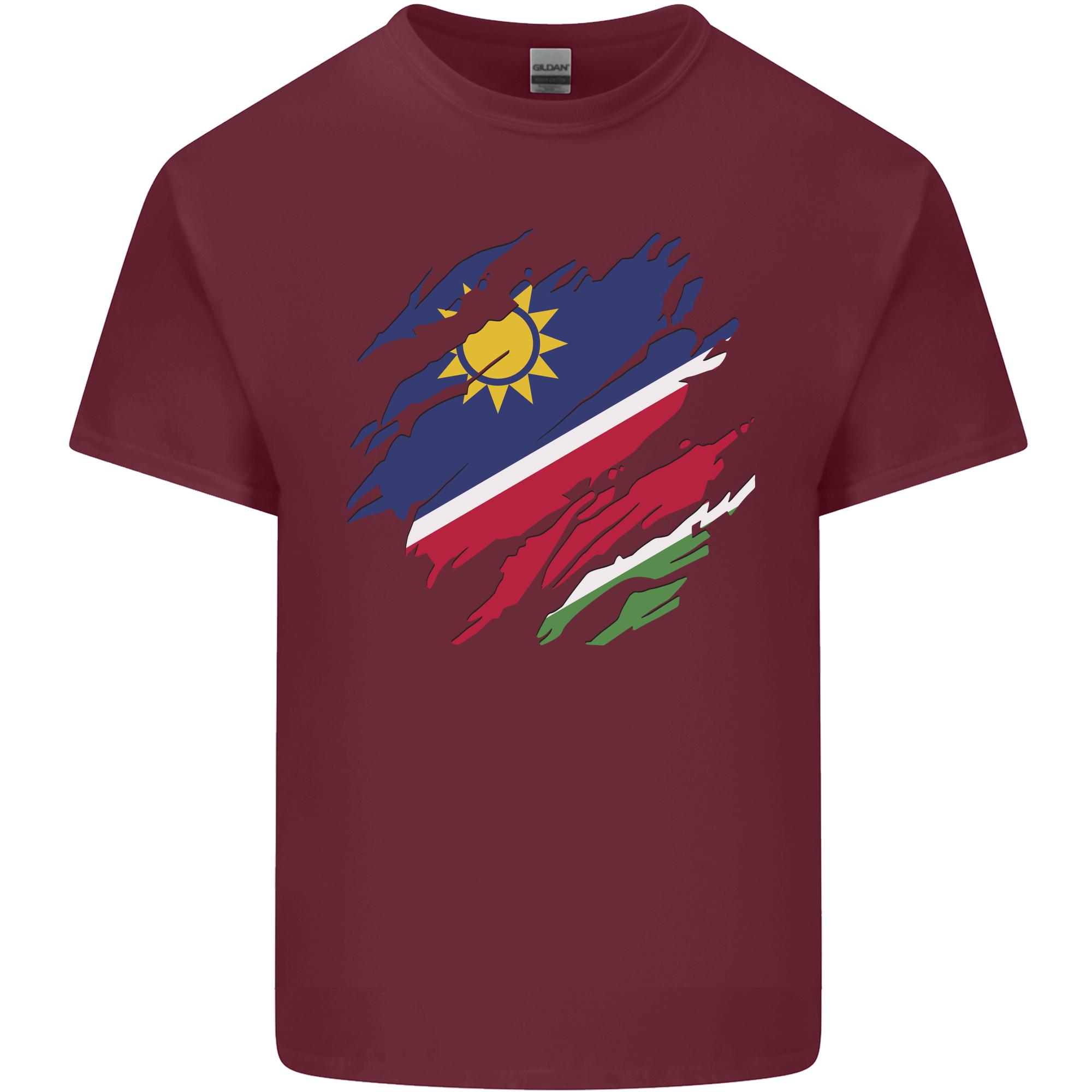 Torn Namibia Flag Namibian Day Football Unisexs Light Cotton TShirt S