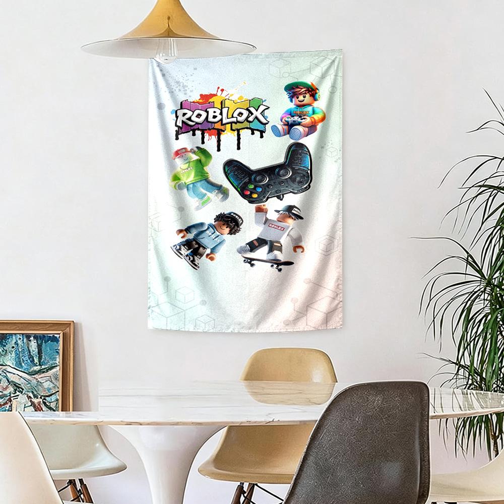 Roblox Wall Decor Tapestry Art For Pet Memorial Birthdaywedding Party Backdrop Family Gift