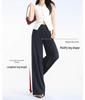 Petite Women's White Linen Wide-Leg Pants - Summer 2026, Lightweight, Wrinkle-Resistant, Extra Long, Casual Fit