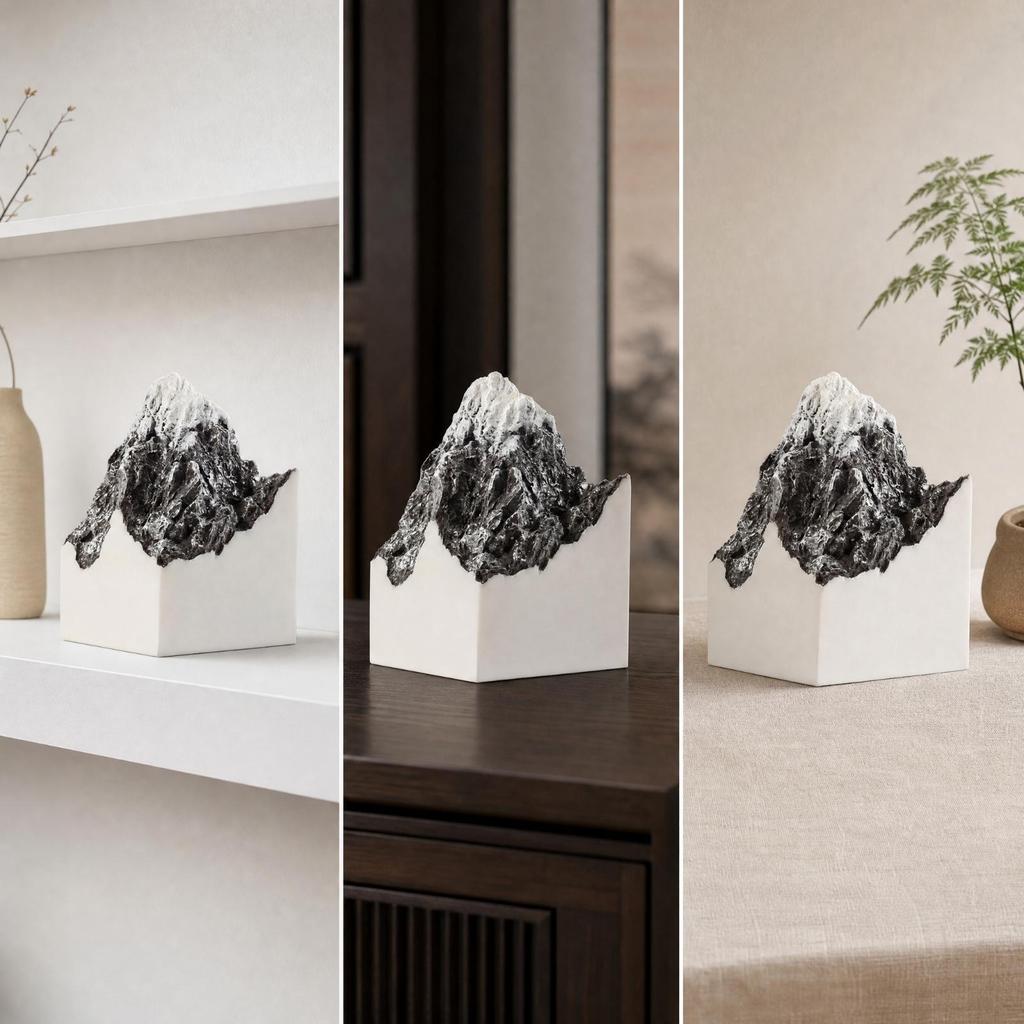 Chinese-Style Mountain Landscape Ornament Vertical for Guesthouse