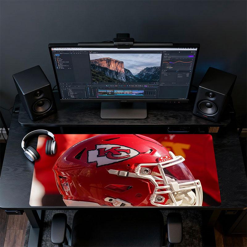 Chiefs Kingdom Mouse Pad, Large Gaming Desk Mat, Non-slip XXL Mousepad for Laptop & Tablet, Mini PC Playmat with Stitched Edges