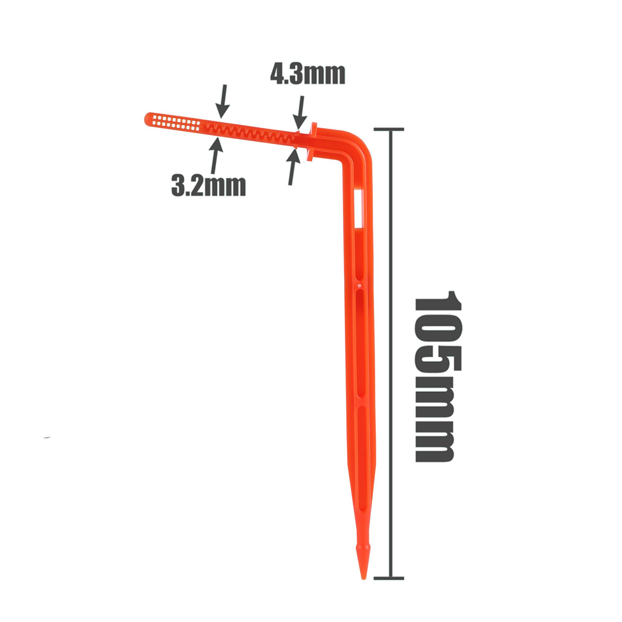 Blue Arrow Dripper for 3/5mm Hose Greenhouse Irrigation System Curved Arrows Emitter Automatic Watering Pipe Dripper 500 Pcs