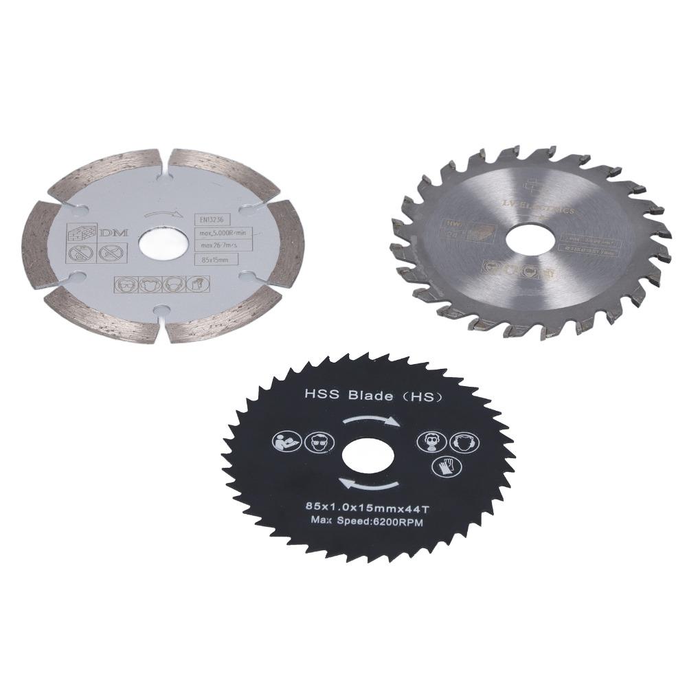 4pcs 3-3/8 Inch Diameter Mini Circular Saw Blade Circular Saw Blade Set  For Wood Plastic