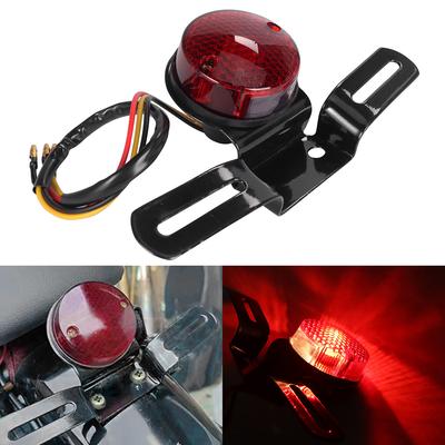 12v Halogen Moto Rear Lights Motorcycle Tail Brake Stop Light Cafe Racer For Chopper Bobber Motorbike Accessories