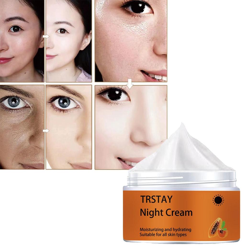 Night Cream Moisturizing Face Serum Hyaluronic Acid Serum Shrinks Pores, Reduces Fine Lines and Nourishes the Skin