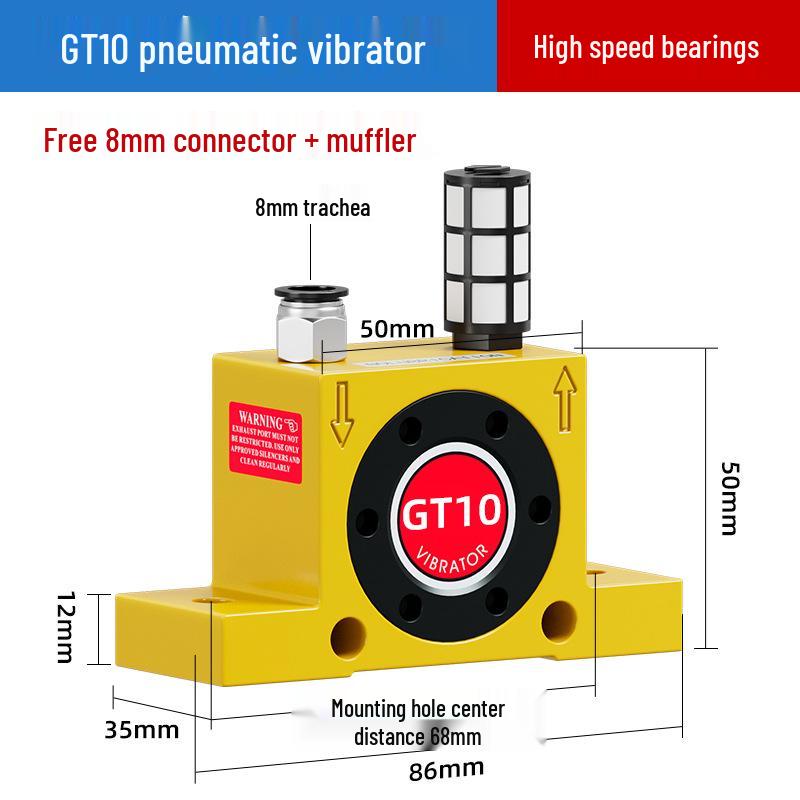 Pneumatic Oscillator GT Series: GT-08/10/13/16/25/32/48 Air Turbine Vibrator Hammer K.