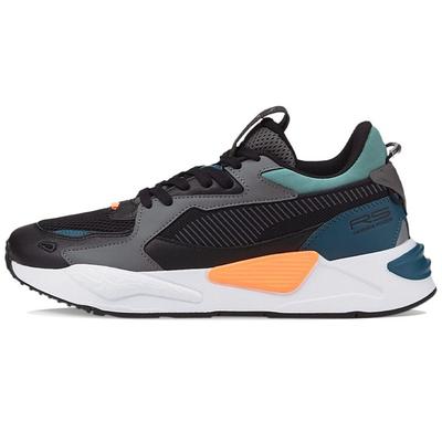 Rs-Z Core Mesh Fabric Sports Comfort Low-Top Lifestyle Casual Shoes Unisex Sneaker Black Blue 383590-02