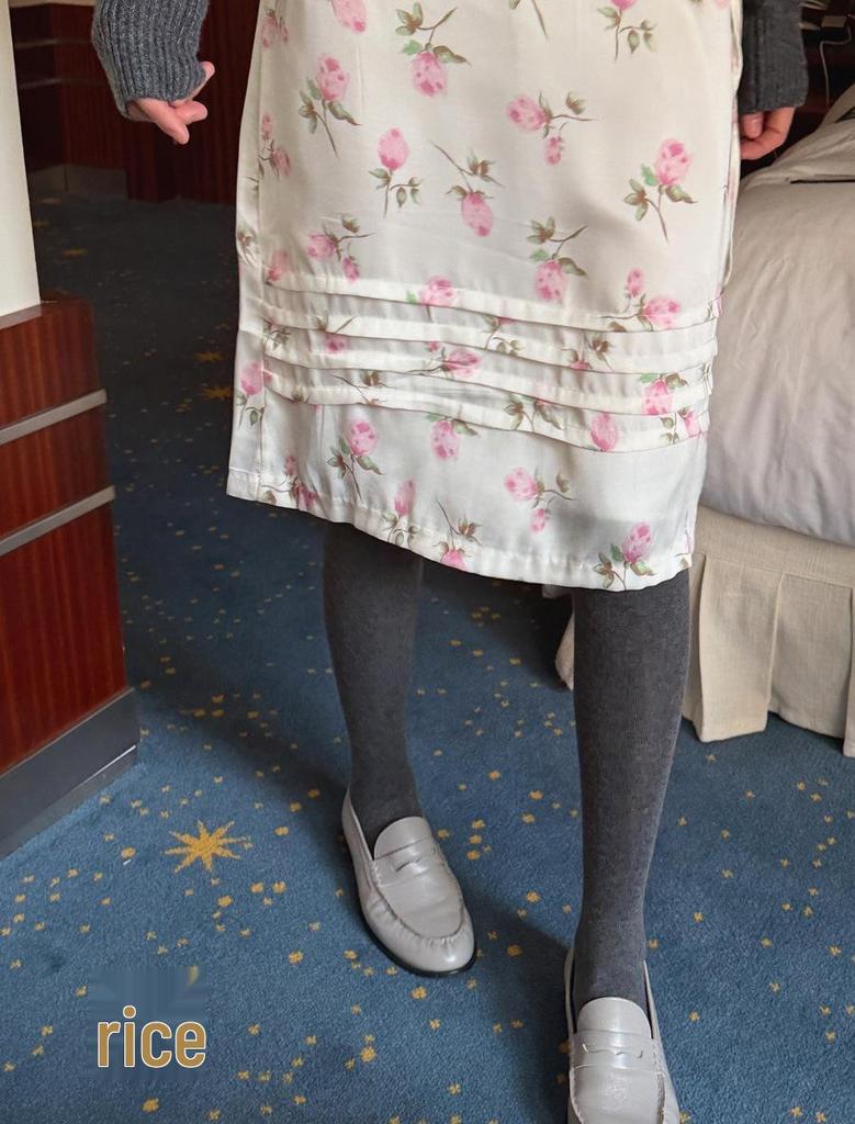 2026 Spring Lace-Up Pleated Polka Dot Skirt with Elastic Waist - Women's Korean Style