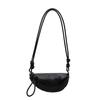 2025 new casual large-capacity shoulder messenger bag high-end soft leather croissant bag women's armpit bag