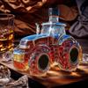 300ml Liquor Decanter Glass Whiskey Decanter Bottle Drink Container Desktop Ornament for Brandy Bourbon Beverages Home Bar