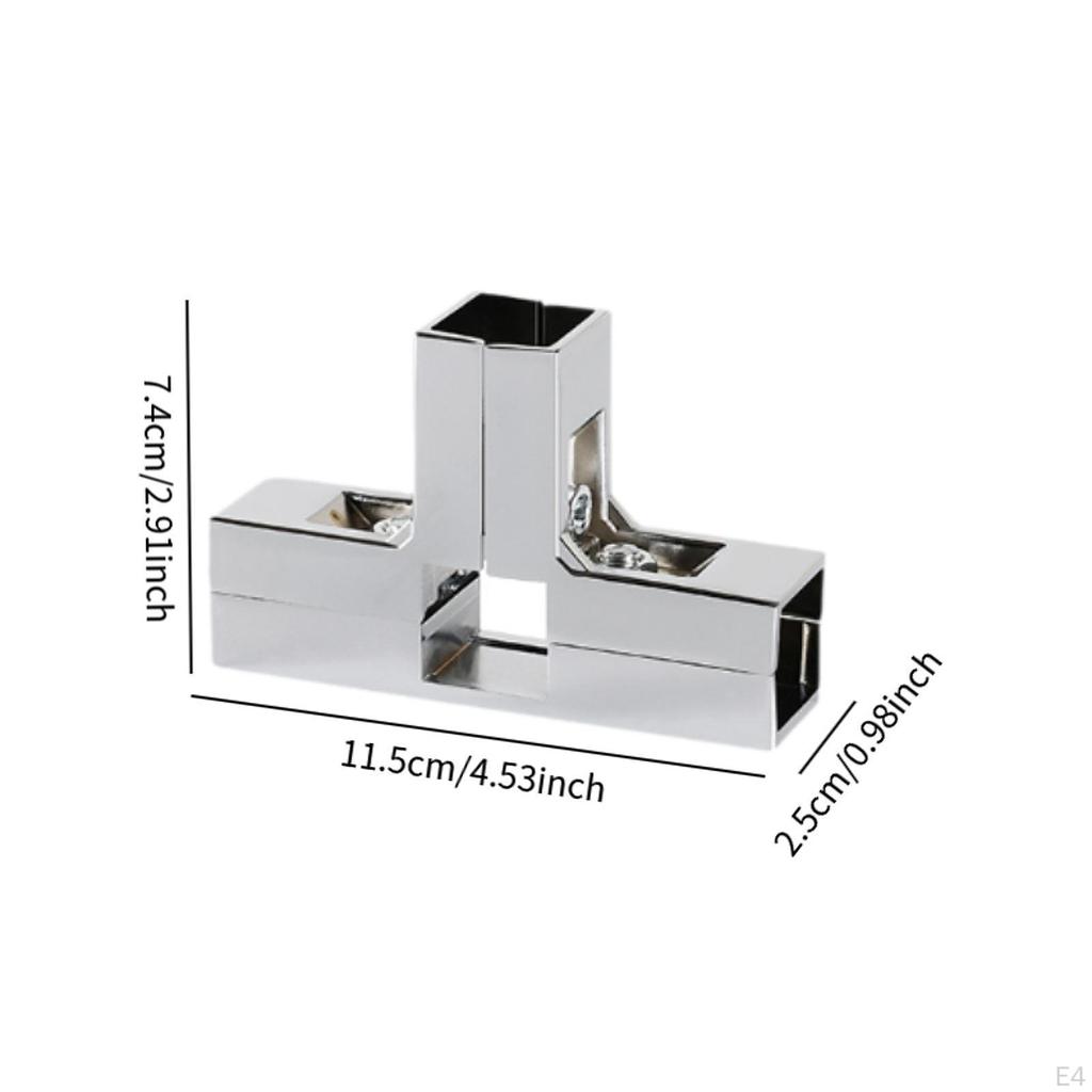 Square Tube Clamp Connector for 1" X 1" Aluminum Alloy with Included Bolts for Booth Setup