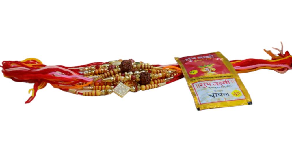 @ Indian Traditional 14 Rakhi Pcs With Roli Chawal For Rakshabandhan SM134-60% OFF