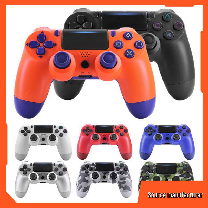 Wireless Bluetooth Game Controller with Dual Vibration for PS4, PS5, PC, and Steam