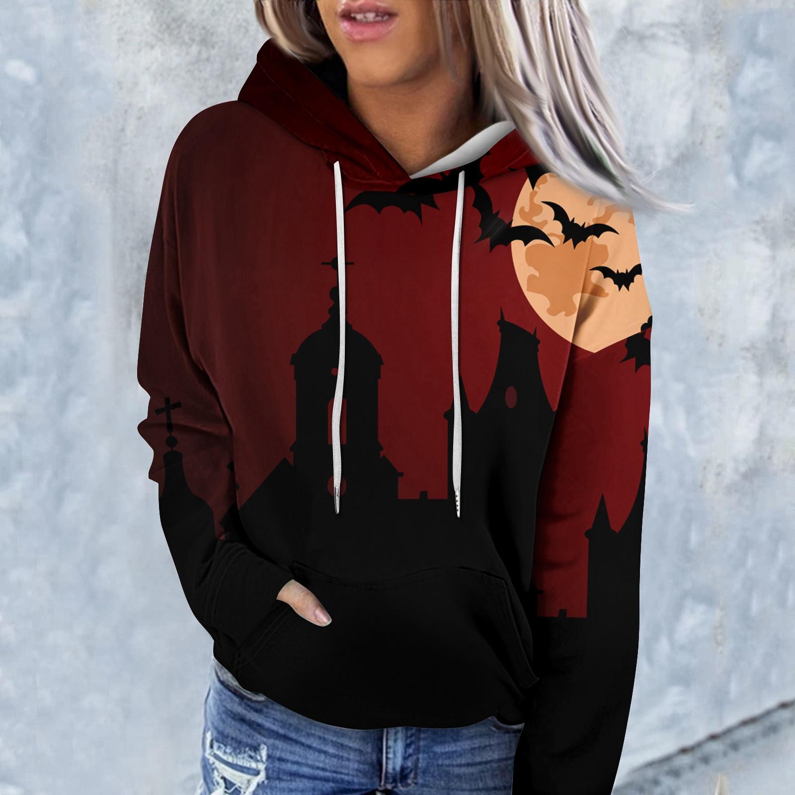 

Женская модная повседневная блузка с круглым вырезом и коротким рукавом с принтом XXL винный