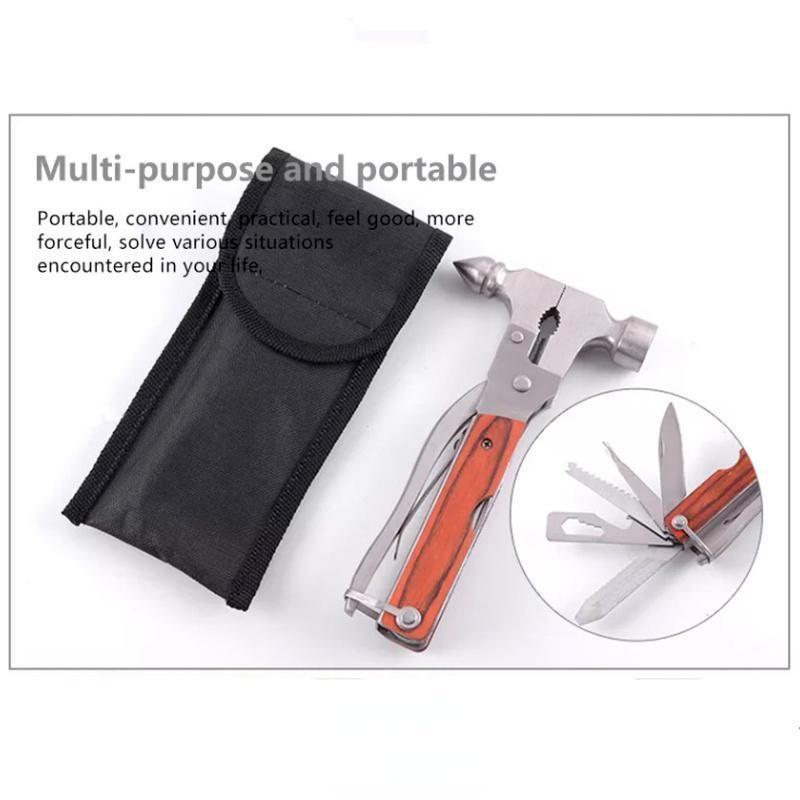 1Pc Stainless Steel Multi-purpose Outdoor Emergency Survival Tool Car Safety Hammer Emergency Hammer