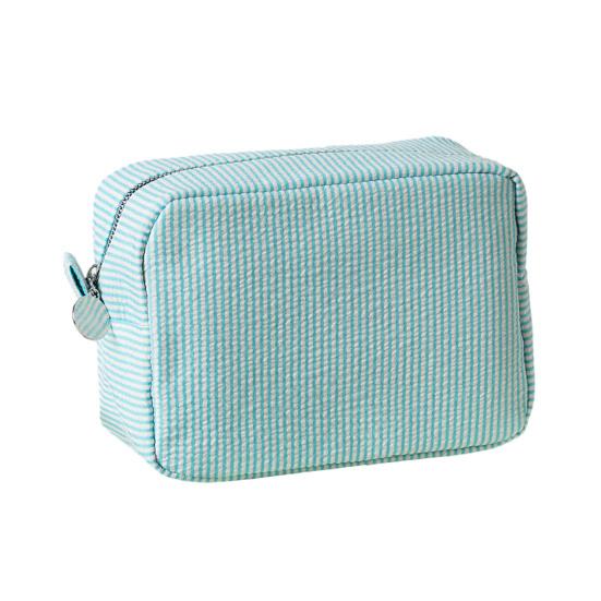 Makeup Bag Solid Color Large Capacity Zipper Closure Cosmetic Pouch Skin Care Product Travel Storage Pouch