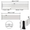 Verstellbarer 4-Zoll-Schubladenteiler, erweiterbar 11,6-43,18 cm - Mehrzweck-ABS-Organizer für jeden Raum